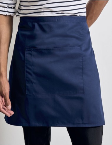 PRE-PR141-Colours Mid Length Apron with Pocket